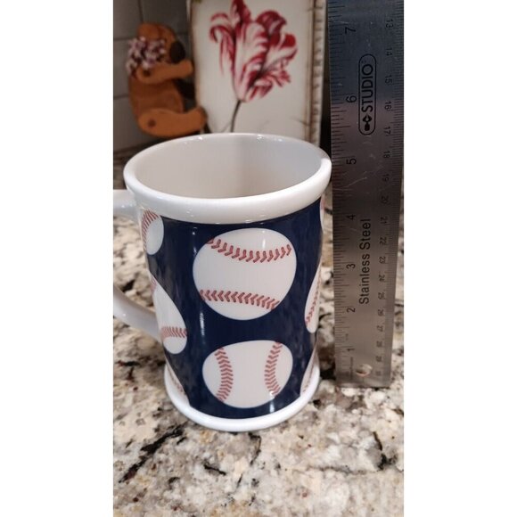 Vintage 2007 Starbucks Coffee Mug Cup 16 fl oz Baseballs Rare Large Starbucks - Picture 10 of 10